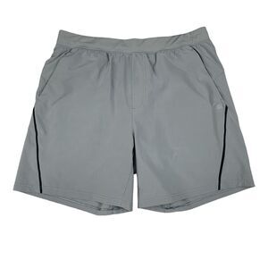 VRST Shorts Mens L Large Gray Stealth 7 Inch Inseam Lined Woven Training Running